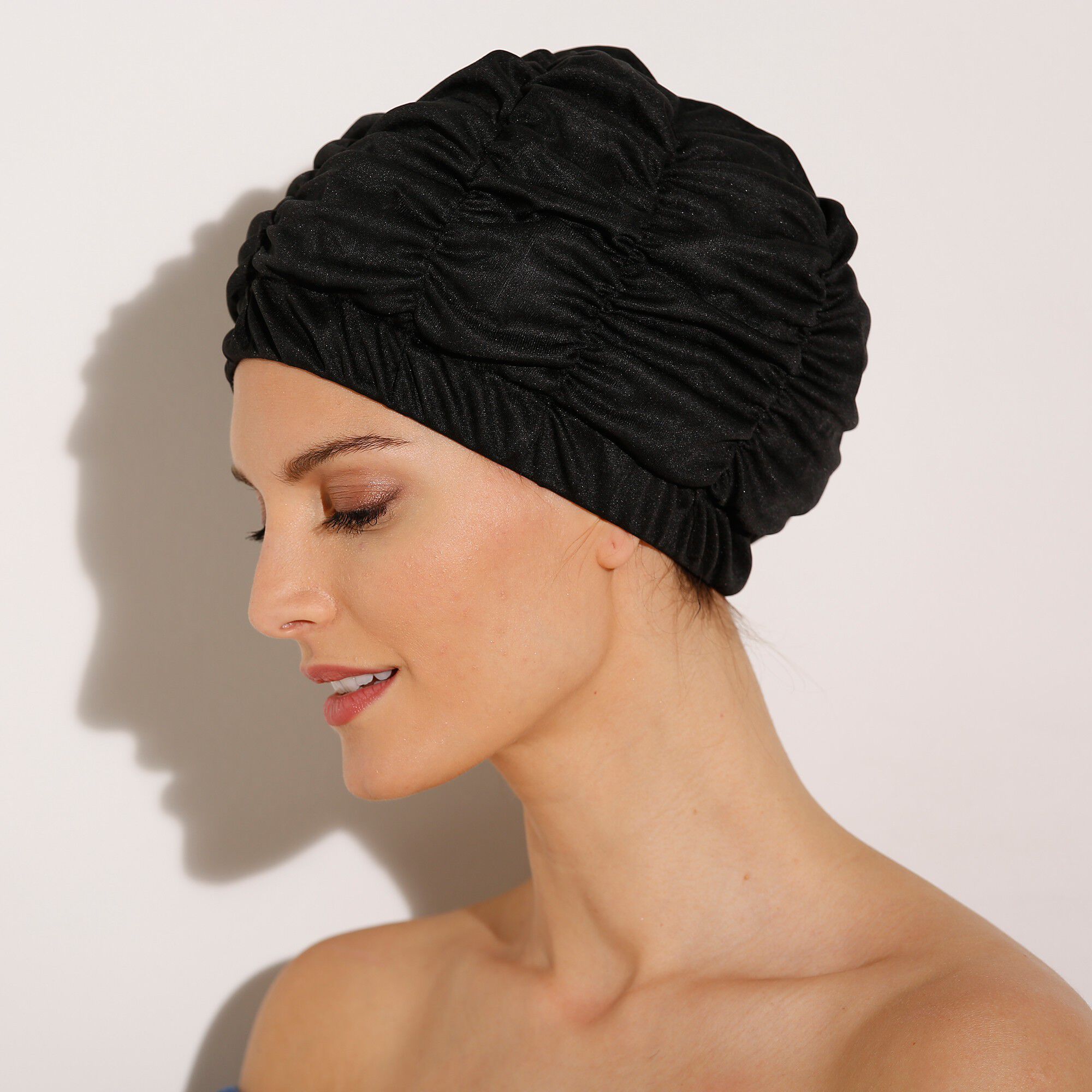 Bonnet De Nuit/sortie De Bain En Satin - Taille Unique, Bande élastique Large - Neuf