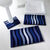 Tapis de bain zèbre très moelleux (bleu)