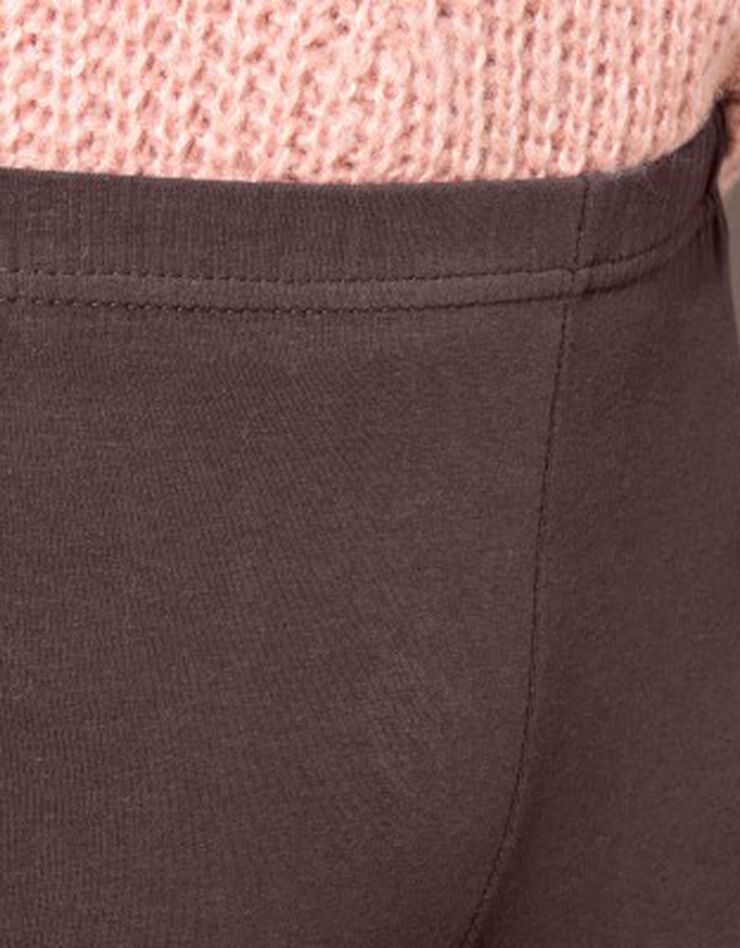 Lot de 2 leggings taille élastiquée (marron / noir) Lot de 2 leggings taille élastiquée (marron / noir)