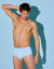 Slip ouvert taille haute - lot de 2 (ciel)