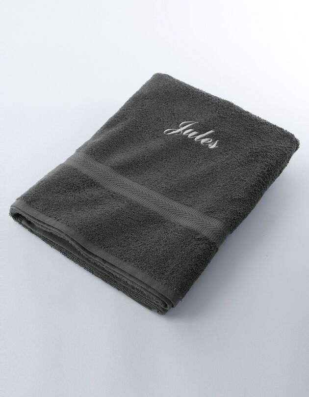 Serviette éponge personnalisable confort moelleux (anthracite)