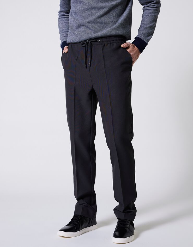 Pantalon confort taille élastiquée (gris)