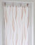 Vitrage voile imprimé vagues finition pattes (terracotta)