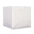 Cube de rangement pliable, tissu bouclette (blanc)