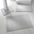 Tapis de bain éponge double liteau (gris)