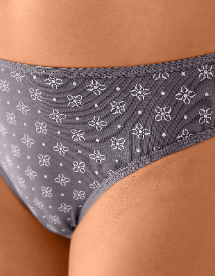 Culotte forme taï en coton stretch imprimé "rosaces"– Lot de 10 (lagon / corail) Culotte forme taï en coton stretch imprimé "rosaces"– Lot de 10 (lagon / corail)