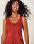 Robe à plastron macramé (terracotta)