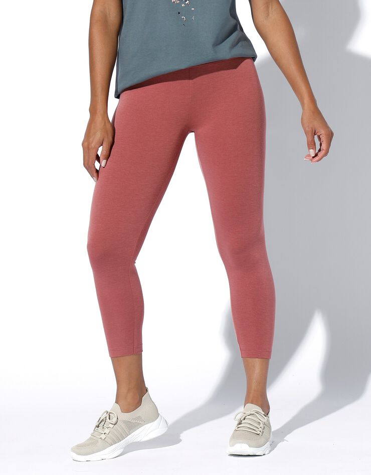 Legging court uni maille fluide ultra douce (terracotta) Legging court uni maille fluide ultra douce (terracotta)