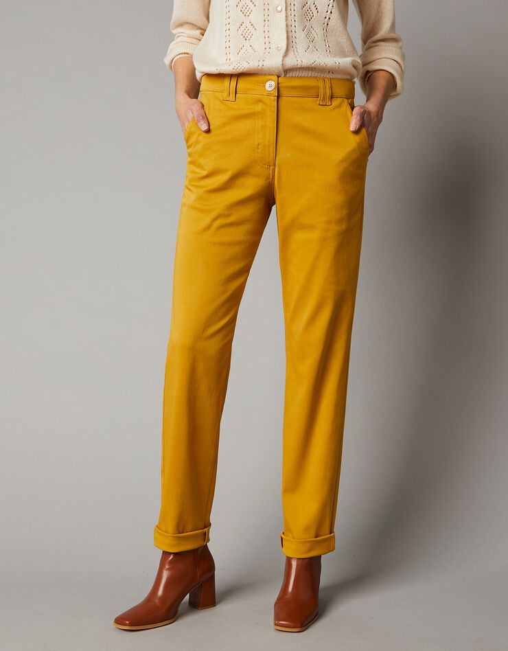 Pantalon chino stretch (safran) Pantalon chino stretch (safran)