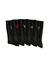 Mi-chaussettes fantaisie "sport" - lot de 5 paires (noir)