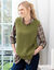 Pull sans manches, forme boite (vert olive)