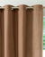 Rideau bachette uni tamisant oeillets (taupe)