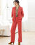 Veste blazer fluide, manches longues (rouge)