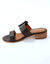 Mules en cuir à talon (noir)