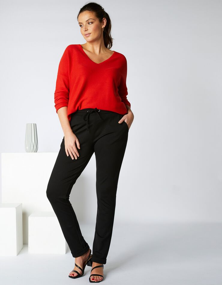 Pantalon confort, maille (noir) Pantalon confort, maille (noir)