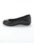 Ballerines souples compensées en cuir lisse (noir)