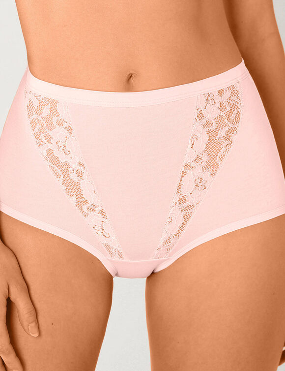 Culotte dentelle d&eacute;coupes amincissantes - lot de 4 (pastel)