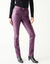 Pantalon droit enduit (prune)