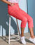 Pantacourt effet ventre plat coton stretch (corail)