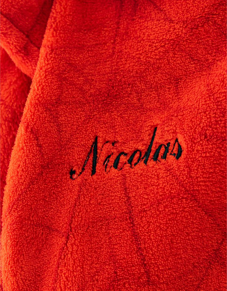 Robe de chambre enfant capuche Spider-Man® personnalisable - polaire (rouge)