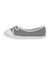Ballerines toile (gris / blanc)