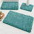 Tapis de bain uni moelleux microfibre (lagon)