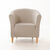Housse unie bi-extensible fauteuil cabriolet (ficelle)