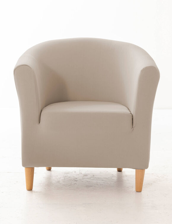 Housse unie bi-extensible fauteuil cabriolet (ficelle)