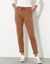 Pantalon jogpant ceinture élastiquée molleton  (caramel)