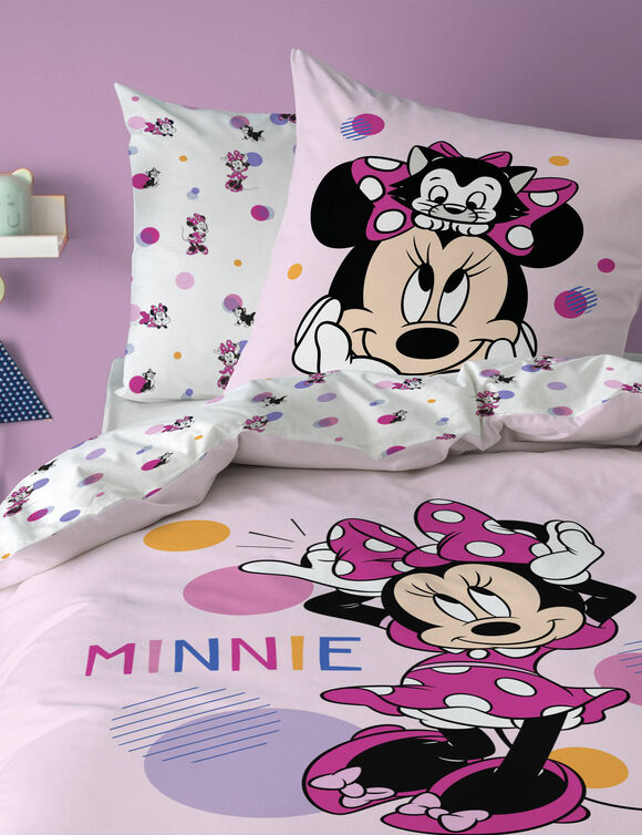 Parure de lit Minnie® - coton (rose)