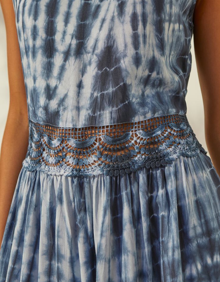 Robe longue tie and dye (bleu) Robe longue tie and dye (bleu)