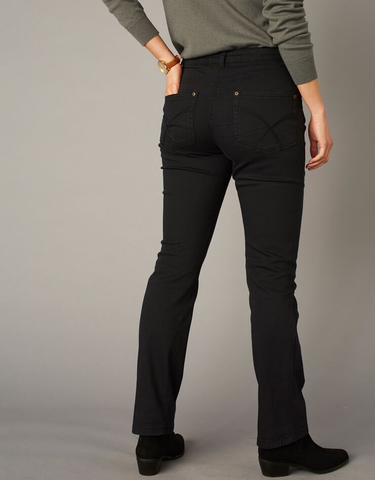 Pantalon sculptant coupe 5 poches (noir)