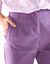 Pantalon 7/8ème gainant, taille haute (parme)