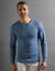 T-shirt sous-v&ecirc;tement homme col rond manches longues chaleur intense - lot de 2 (jeans)
