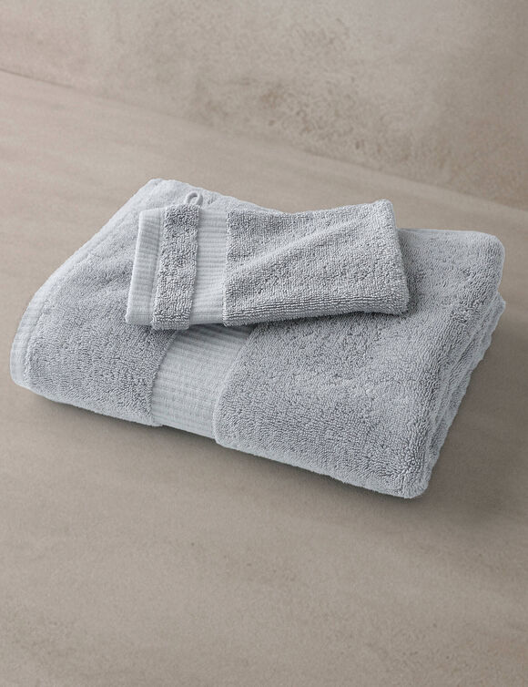 Collection serviettes de bain unies - gamme premium 640g/m&sup2; (gris)