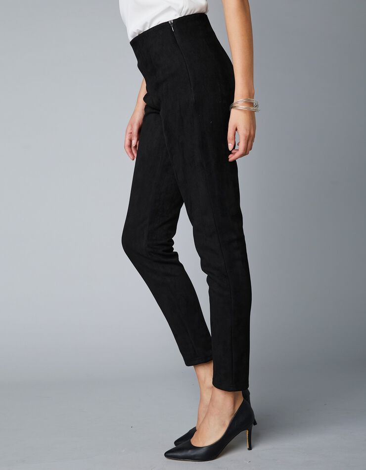 Legging en suédine, taille élastiquée (noir) Legging en suédine, taille élastiquée (noir)
