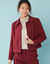 Veste blazer courte unie, Sp&eacute;cial Petites (bordeaux)