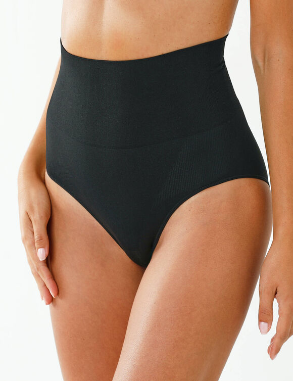 Culotte haute affinante invisible (noir)