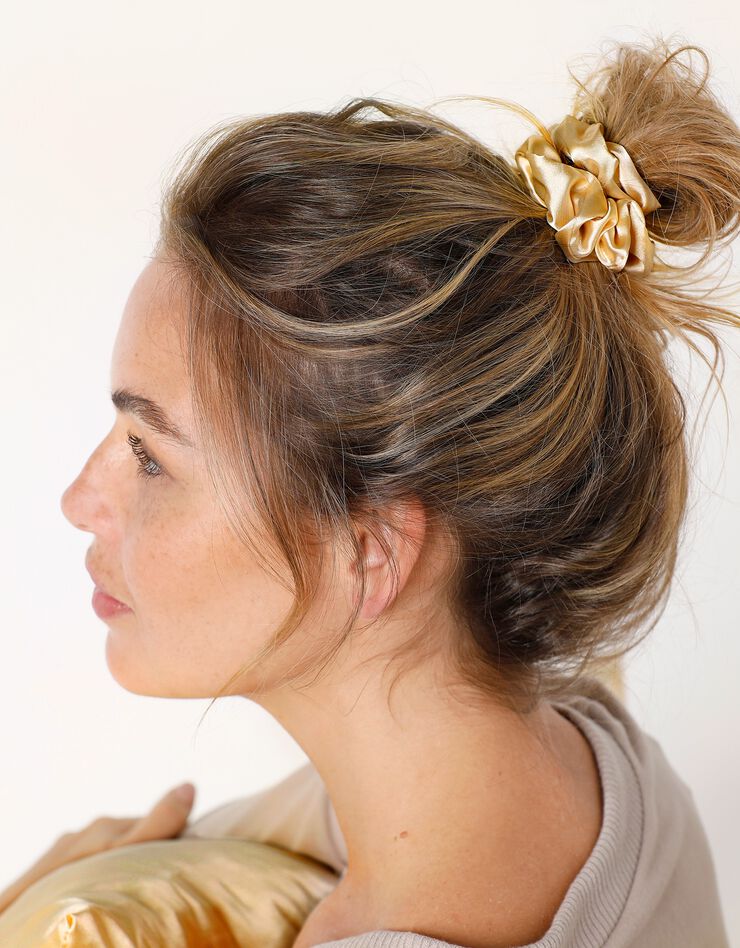 Coffret sommeil en satin (beige)