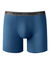 Boxer long coupe short - lot de 2 (noir + bleu gris&eacute;)