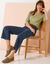 T-shirt manches 3/4 uni, coton (kaki clair)