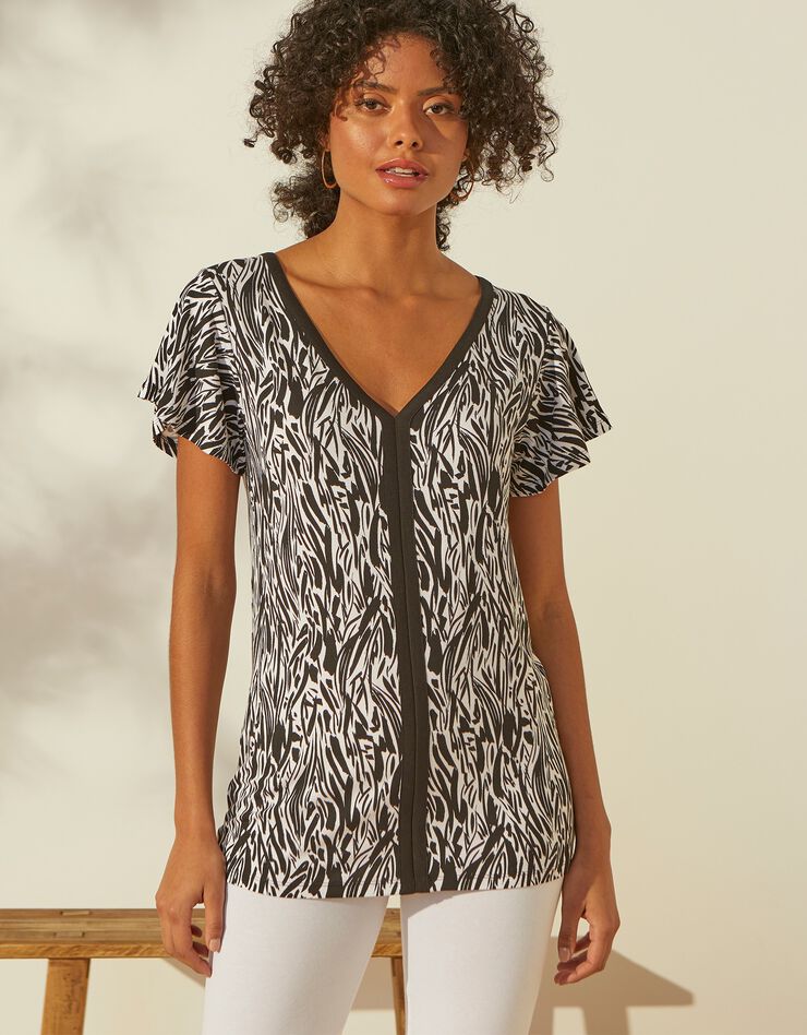 Tee-shirt imprimé (noir / blanc) Tee-shirt imprimé (noir / blanc)