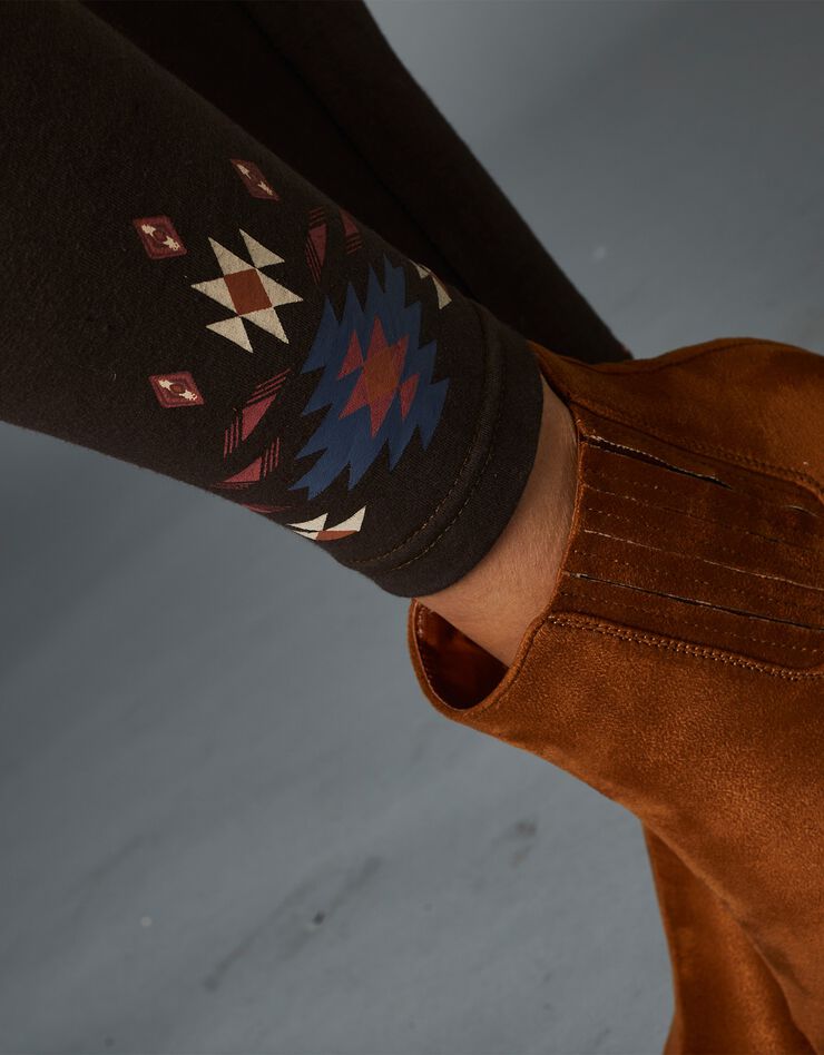 Legging base imprimée (chocolat) Legging base imprimée (chocolat)