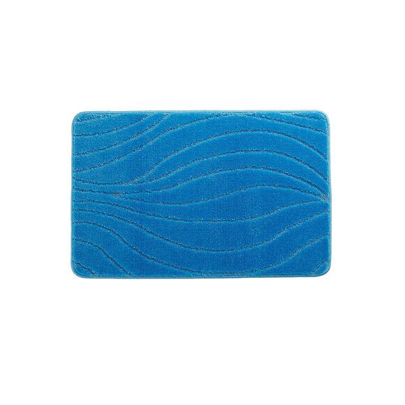 Tapis de bain rivière (bleu)