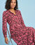 Robe longue boutonn&eacute;e en viscose imprim&eacute;e, Sp&eacute;cial Petites (violet)