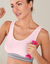 Brassière sport sans armatures - lot de 2 (rose + gris chiné)