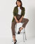 Gilet porter ouvert, maille toucher doux (kaki)