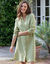 Chemise de nuit gaze de coton (vert)