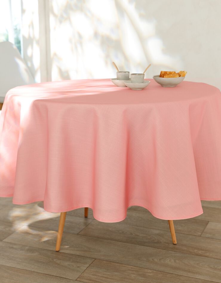Nappe aspect lin (rose blush)