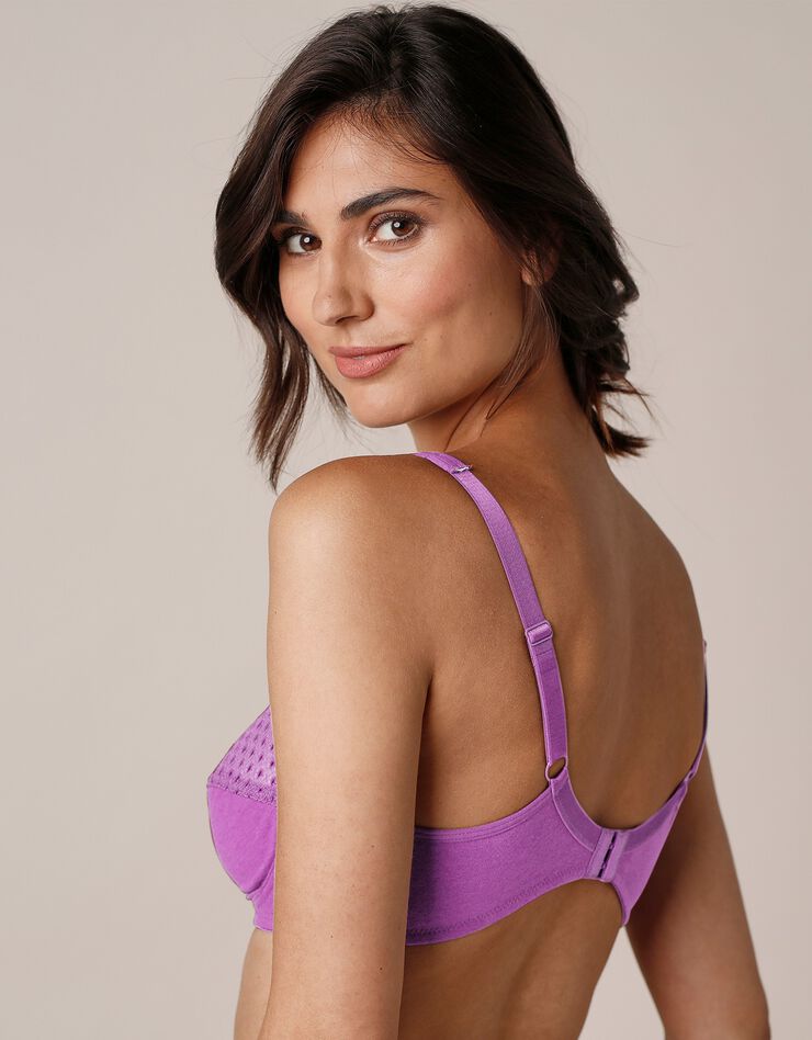 Soutien-gorge forme emboîtante uni Tropea sans armatures - lot de 2 (marine + violine) Soutien-gorge forme emboîtante uni Tropea sans armatures - lot de 2 (marine + violine)